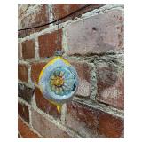 Vintage Mercury Glass Indent Reflector Ornament