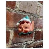 Vintage Rubber Face Elf Pixie Ornament