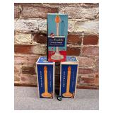 3 Vintage Christmas Electrified Candles