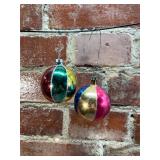 Multi Color Mercury Glass Ornaments