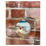 Shiny Brite Hand Painted Santa Ornament
