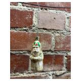Inge-Glas Gold Santa Ornament, Germany