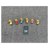 Mid-Century Miniature Plastic Angel Ornaments
