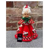 Mrs. Claus Plastic Canvas Yarn Doll