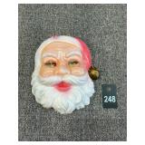 Santa Plastic Mold Face with Hologram Eyes
