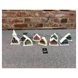 Vintage Alpine Christmas Village String Lights