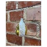 West Germany Hand Painted Teardrop Ornament