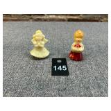 2 Gurley Candles, Choir Singer & Angel