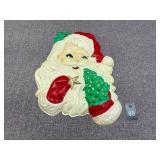 Plastic Molded Wall Hanging Christmas Santa