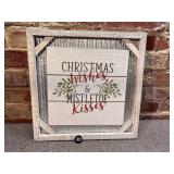 Christmas Kisses Wall Hanging