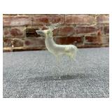 1920s Handblown Mercury Glass Stag Figurine