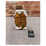 Ceramic Christmas House Wall Pocket