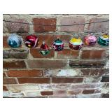 7 Mercury Glass Ornaments