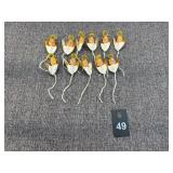 Mini Angel Ornaments w Celluloid Faces