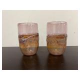 vintage hand-blown tumblers