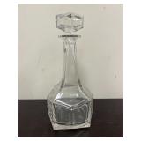 Vintage clear glass decanter