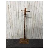 vintage wooden coat rack