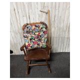 child's wooden rocking chair