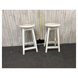 Pair of wooden stools