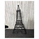 black wrought iron Eiffel Tower tabletop wine rack
