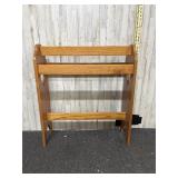 solid oak quilt rack