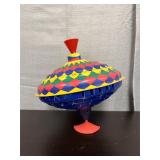 Vintage metal spinning top