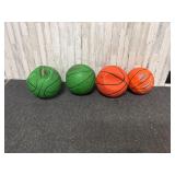 Lot of basketballs
