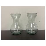 clear glass hyacinth forcing vases