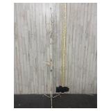 vintage metal garment rack or coat tree