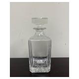 Clear glass decanter