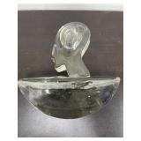 Clear glass abstract decor