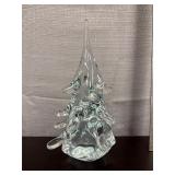 Crystal clear glass tree