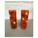 2 Hand painted shot glasses
