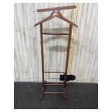 vintage wooden valet stand