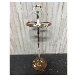 vintage, rustic cast iron umbrella stand
