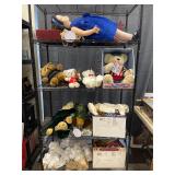 Collectible toys/decor rack lot