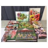 Canvas prints shelf lot