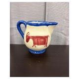 Hand-painted goat creamer