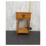 Solid wooden side table