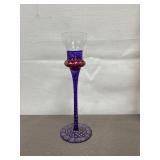 Hand painted stemed shot glass