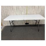 6-foot rectangular plastic folding banquet table
