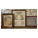 Three Framed Works
