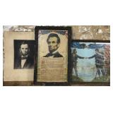 Gettysburg Address Print, etc.