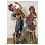 Chalkware Boy and Girl
