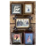 Five Small Framed Works