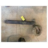 Tail Wheel off Brush Hog