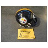 1995 Pittsburgh Steelers Bam Morris Auto Helmet
