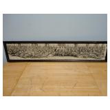Antique WW1 Yard Long Photo 346th Machine Gun