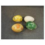 Vintage Lot of 4 Italian Alabaster Eggs