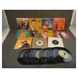 Vintage Lot of 45 rpm Records and Extra Sleeves